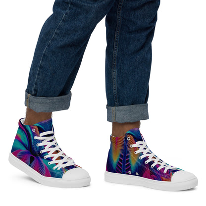 LOSE YOURSELF high top canvas shoes