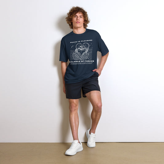 PEACE VS. PLEASURE Performance Crew Neck T-Shirt