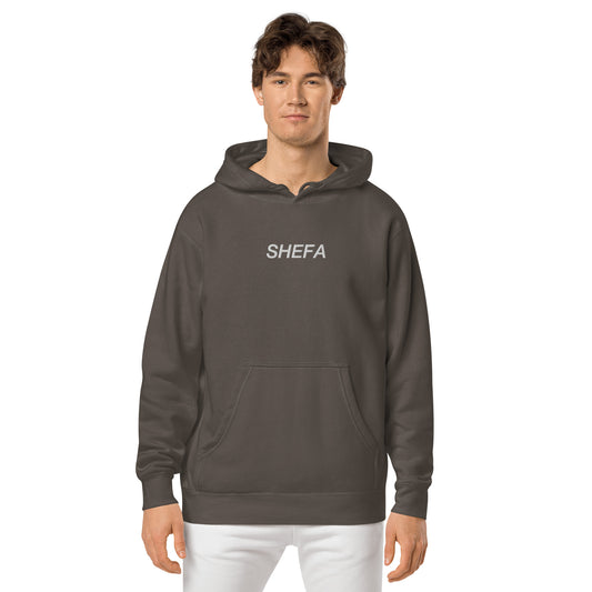 SHEFA pigment-dyed hoodie