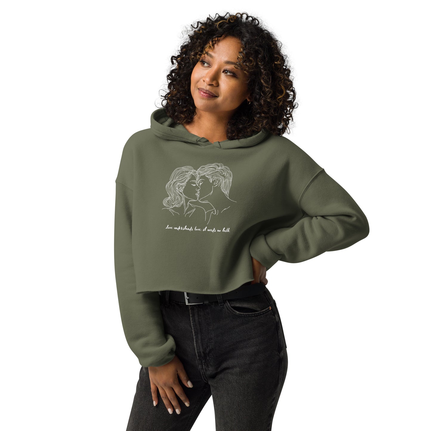 Love Understands Crop Hoodie