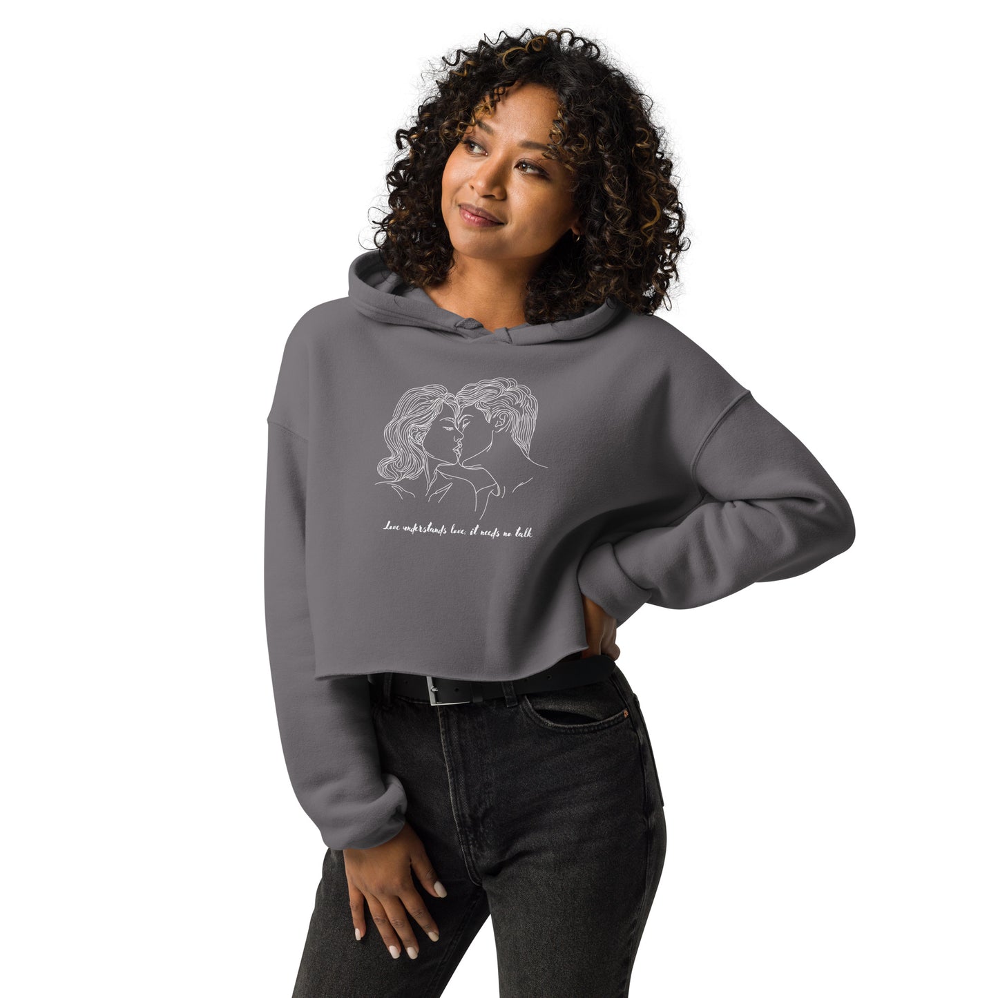 Love Understands Crop Hoodie